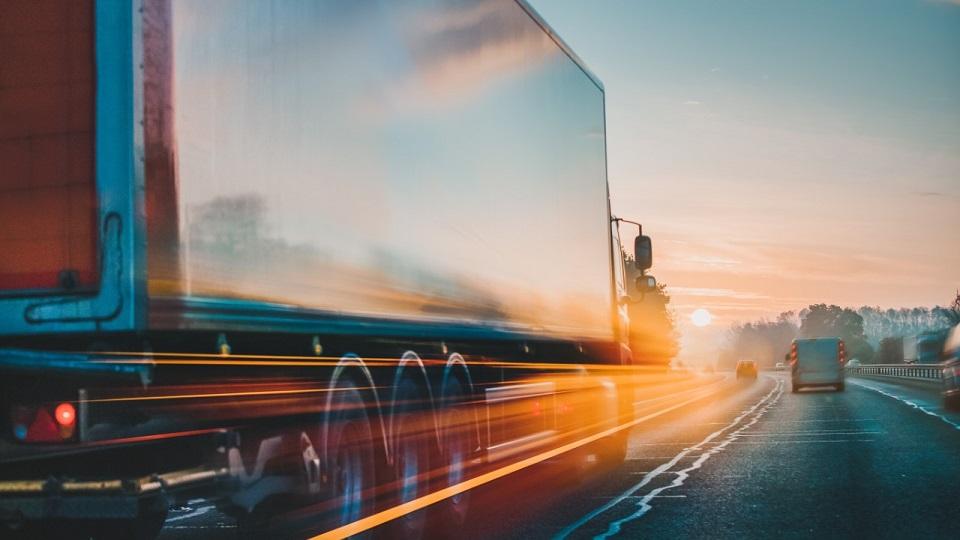 truck in sunlight