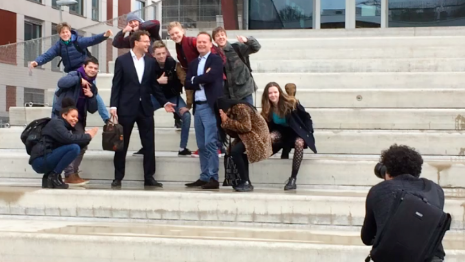 Arnold en Tonko Gast bij de fotosessie