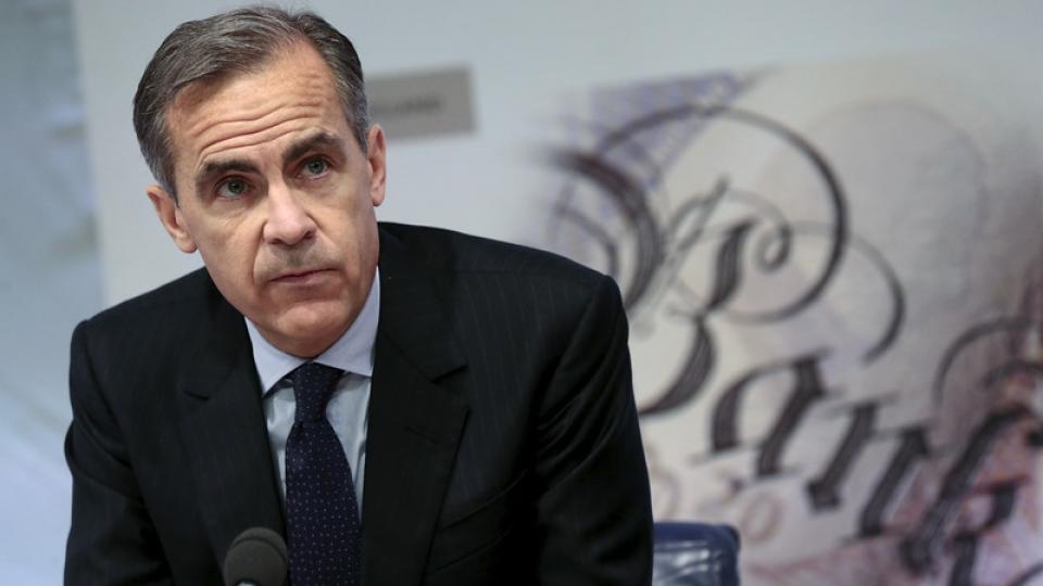 Mark Carney, gouverneur BoE