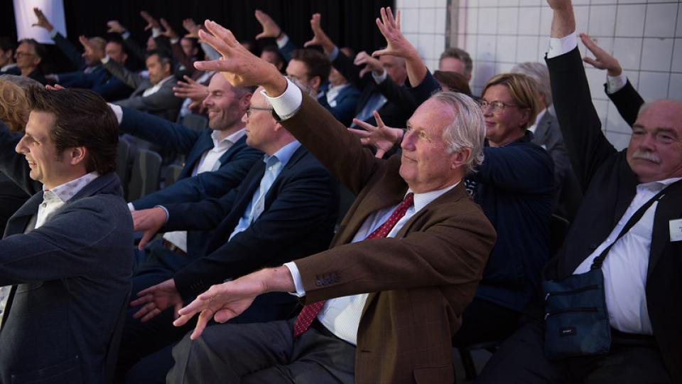 Zelfreflecterende oefening tijdens Fondsevent 2019