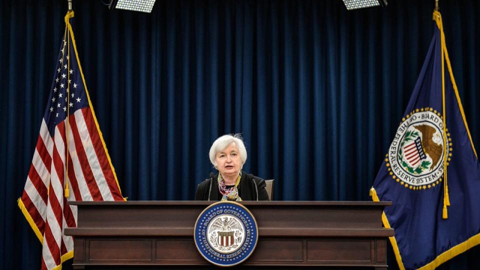 Janet Yellen op archieffoto