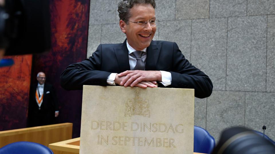 Minister Dijsselbloem van Financiën