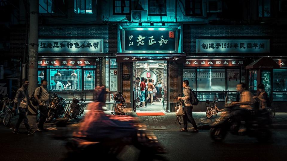 Chinees straatbeeld (foto: Yiran Ding)