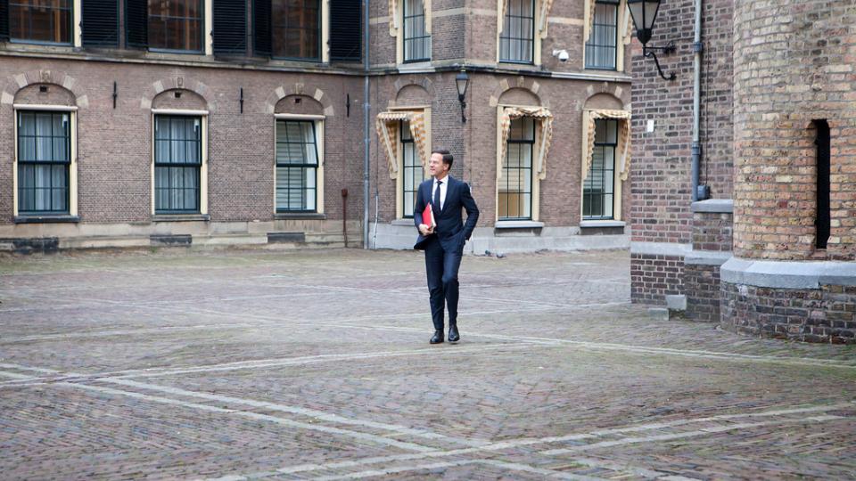 Mark Rutte op het Binnenhof