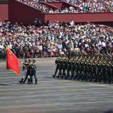 Militaire parade op Plein van de Hemelse Vrede