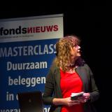 Caroline Leenders tijdens de masterclass